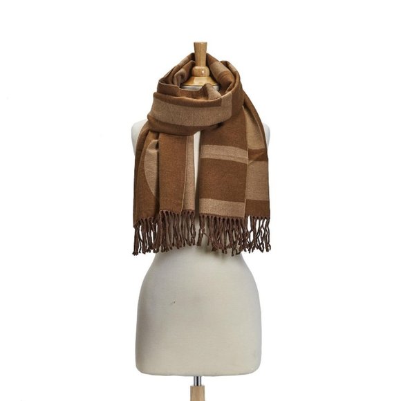 COPY - NEW! 2 Chic Color Blocked Scarf - Picture 1 of 2